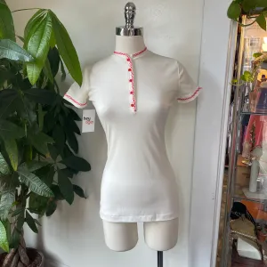 Vintage '60s 70s Henley tunic top // size XS (HT23108)
