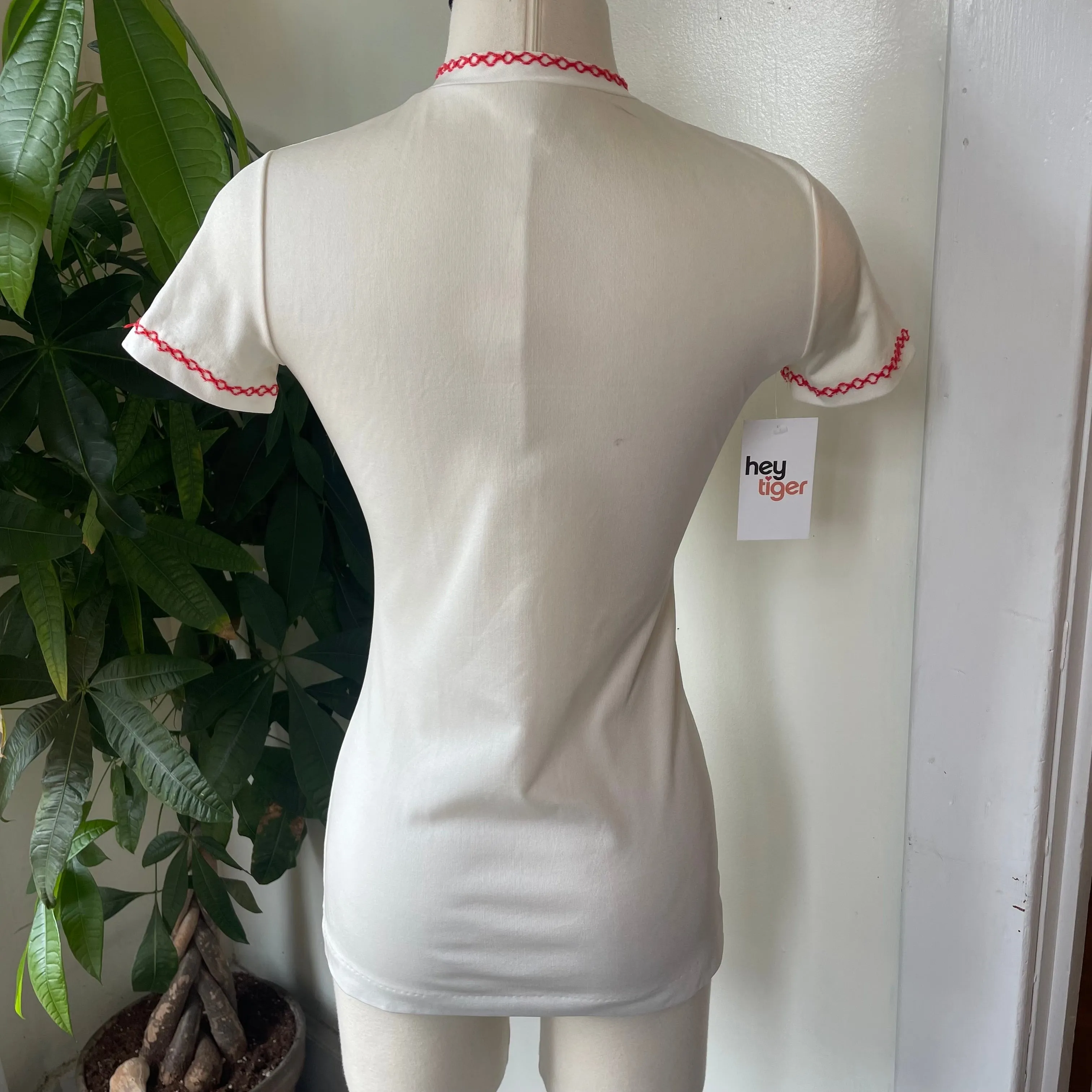 Vintage '60s 70s Henley tunic top // size XS (HT23108)