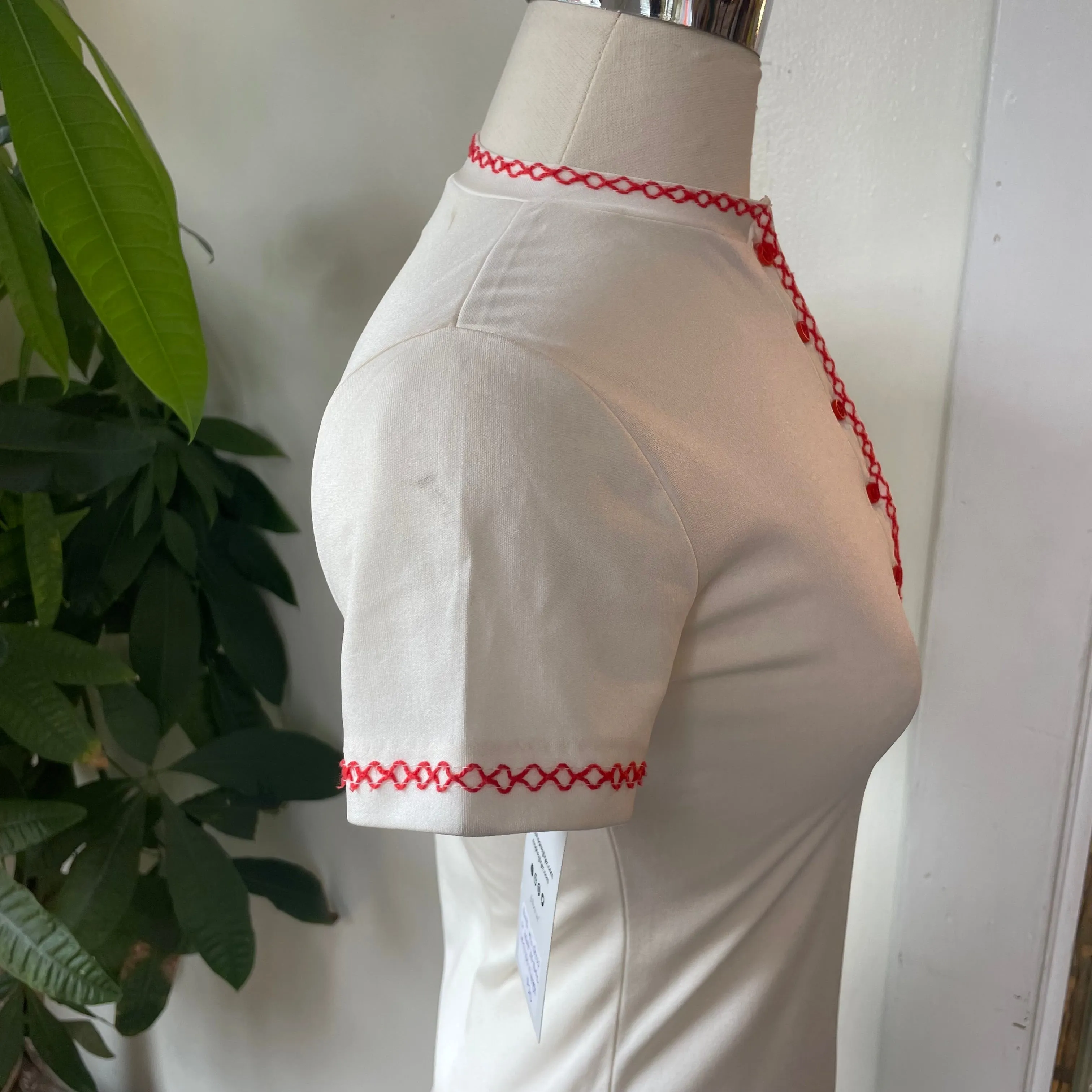 Vintage '60s 70s Henley tunic top // size XS (HT23108)