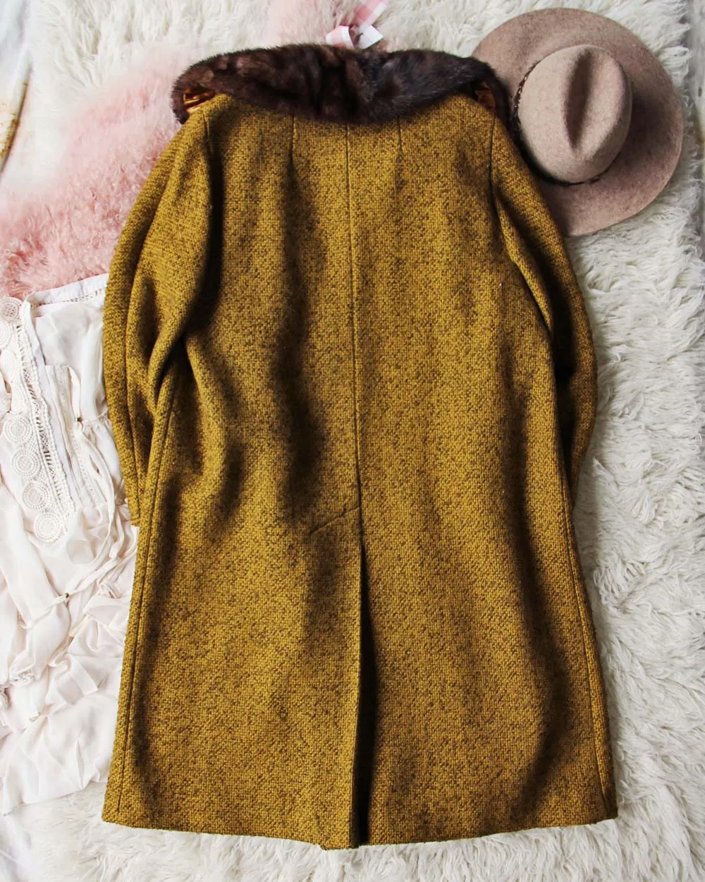 Vintage Mustard Retro Coat