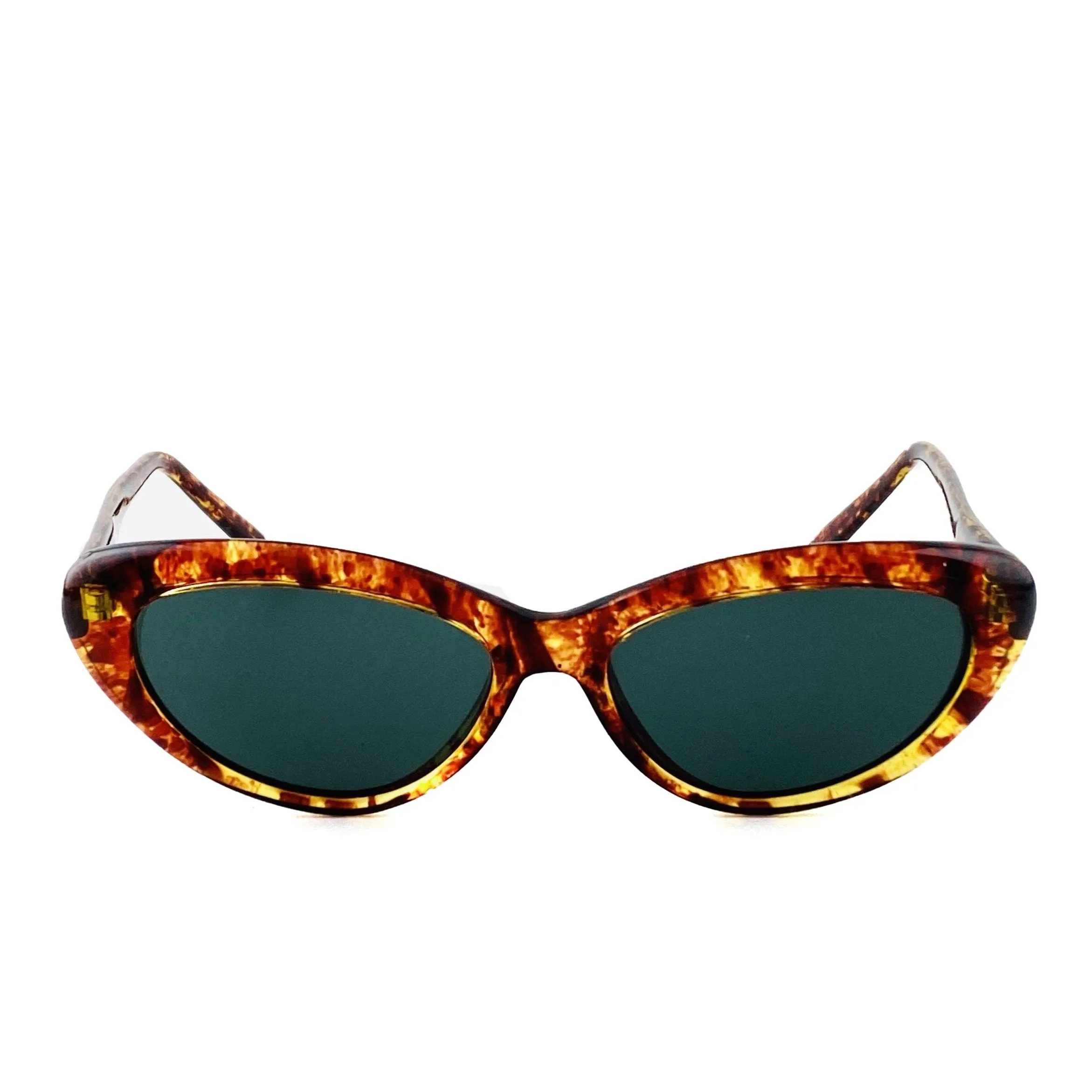 Vintage Small Size 90s Deadstock Mathilde Arched Triangle Sunglasses - Volcanic