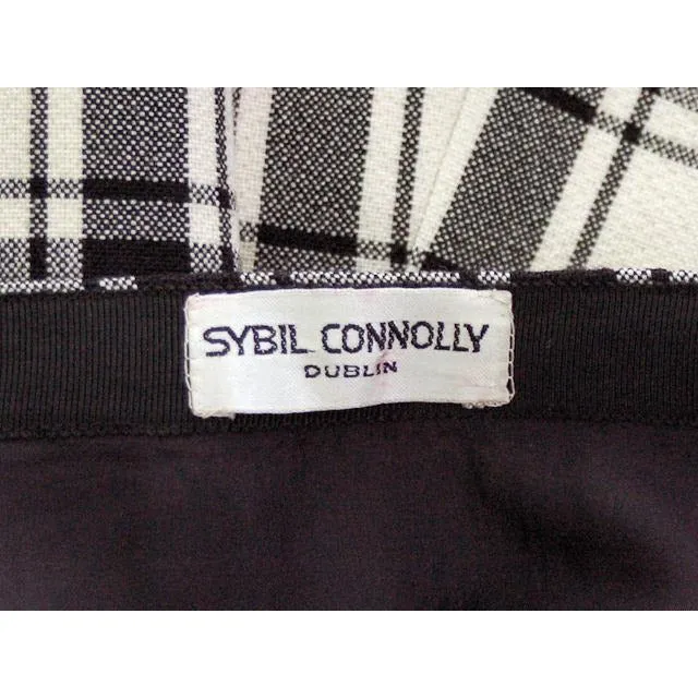 Vintage Suit Sybil Connolly Dublin Black/White Huge Plaid /Huge Pockets 1960s 38-26-38