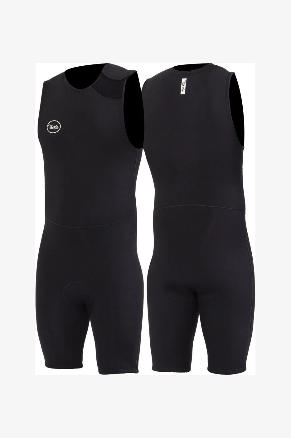 VISSLA 7 SEAS 2-2 SHORT JOHN WETSUIT - BLACK