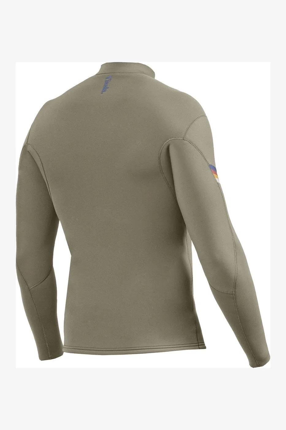 VISSLA RADITUDE 2MM FRONT ZIP WETSUIT JACKET - DARK KHAKI