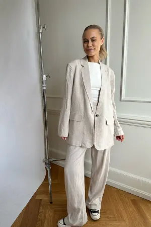 VMVera Bukser - Beige Hør