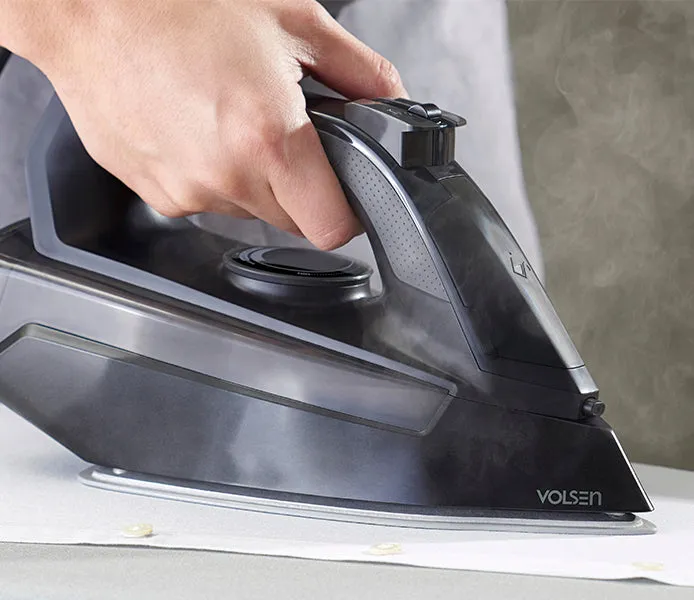 Volsen TurboFin Steam Iron - Anti-Calc Dual-Ceramic Soleplate