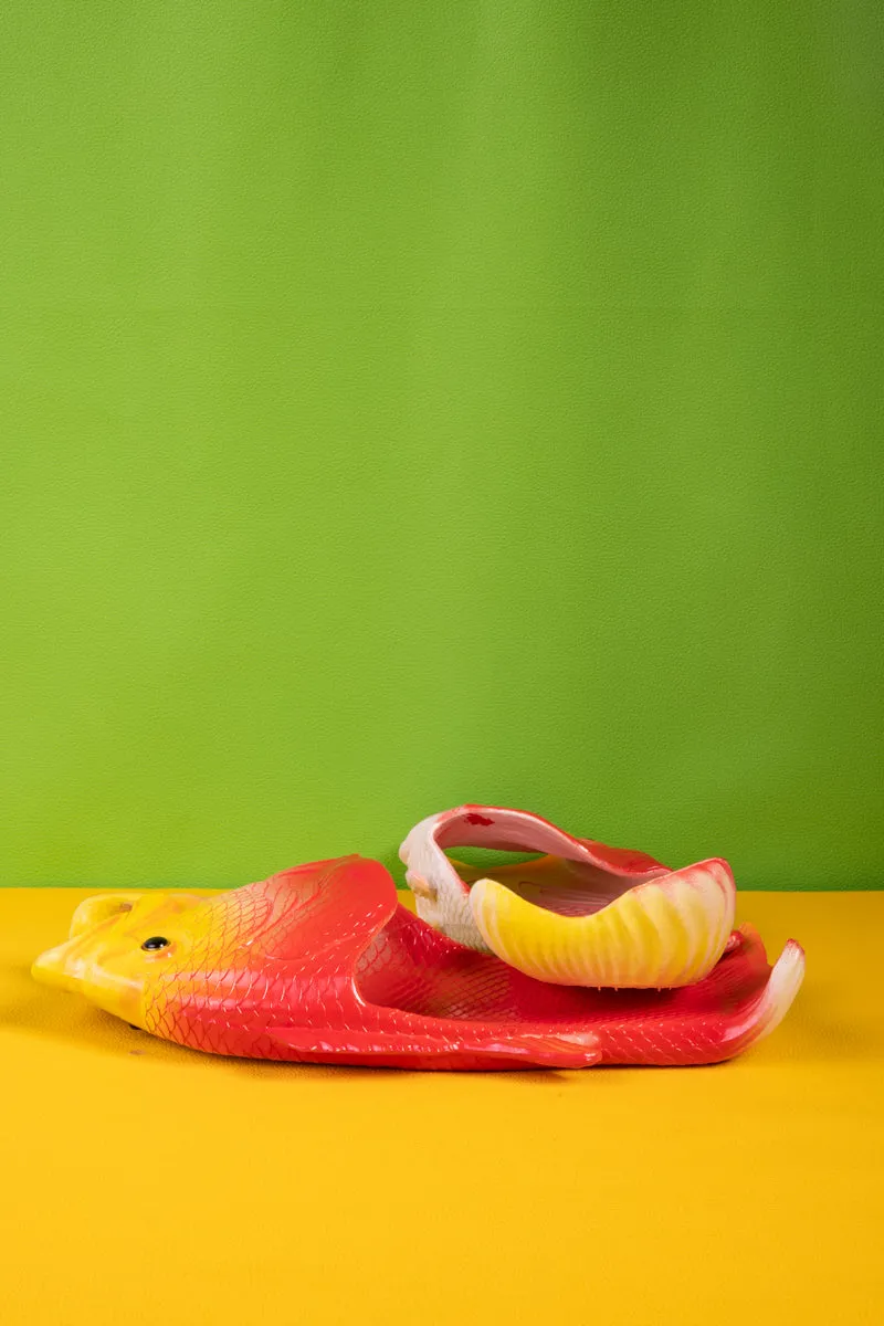 Walk Like Swimming Fishes Sandal - Red