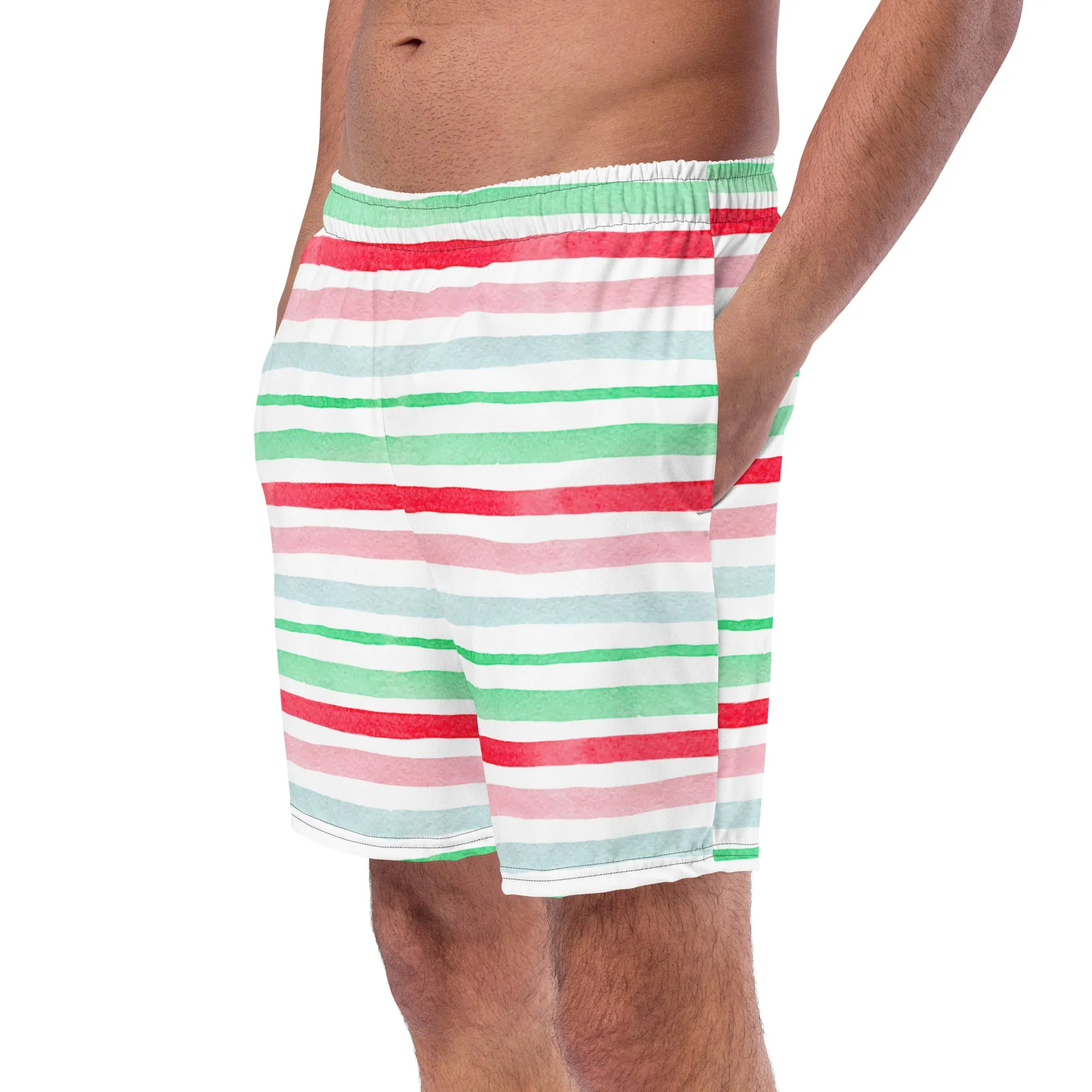 Watermelon Waves Recycled Swim Trunks