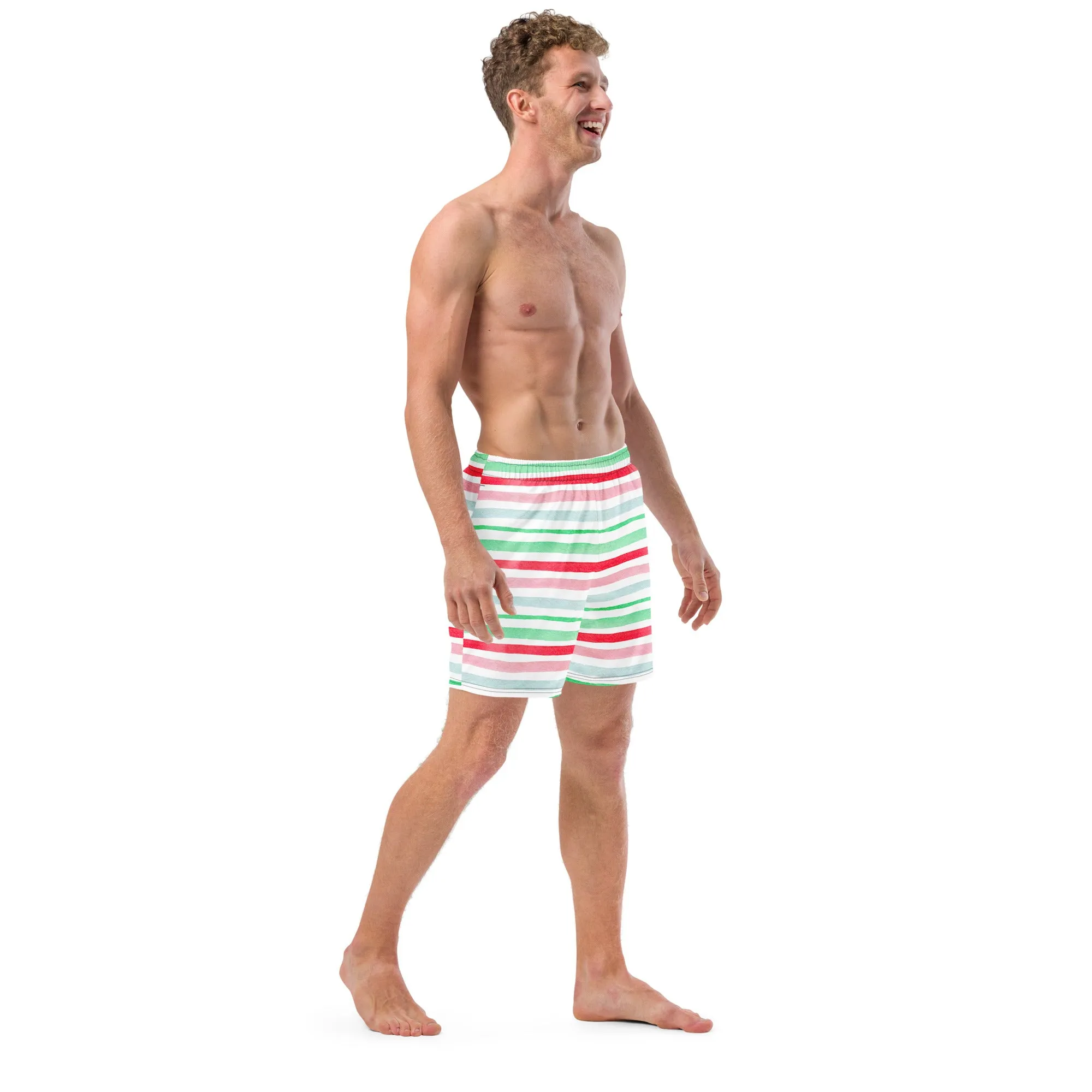 Watermelon Waves Recycled Swim Trunks