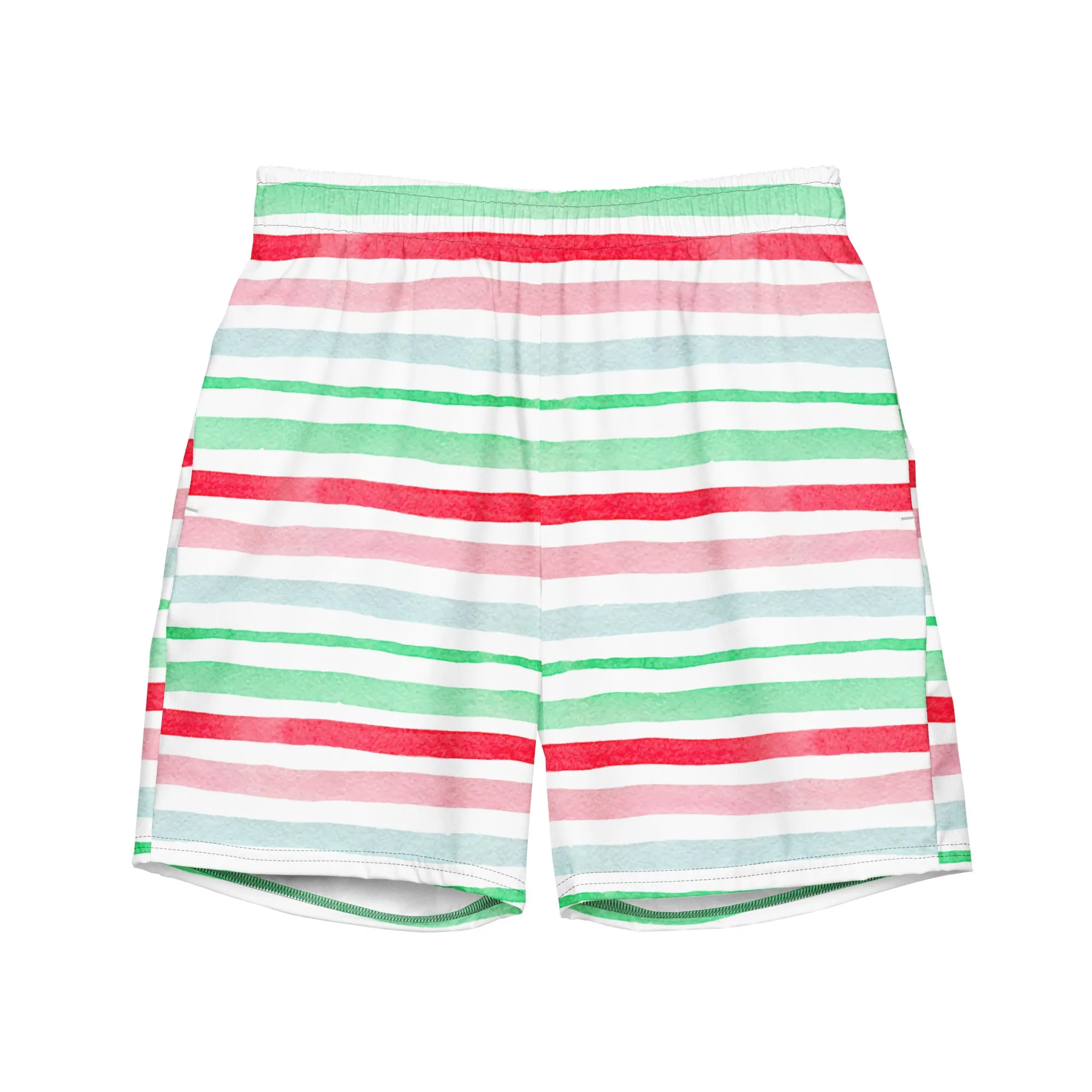 Watermelon Waves Recycled Swim Trunks