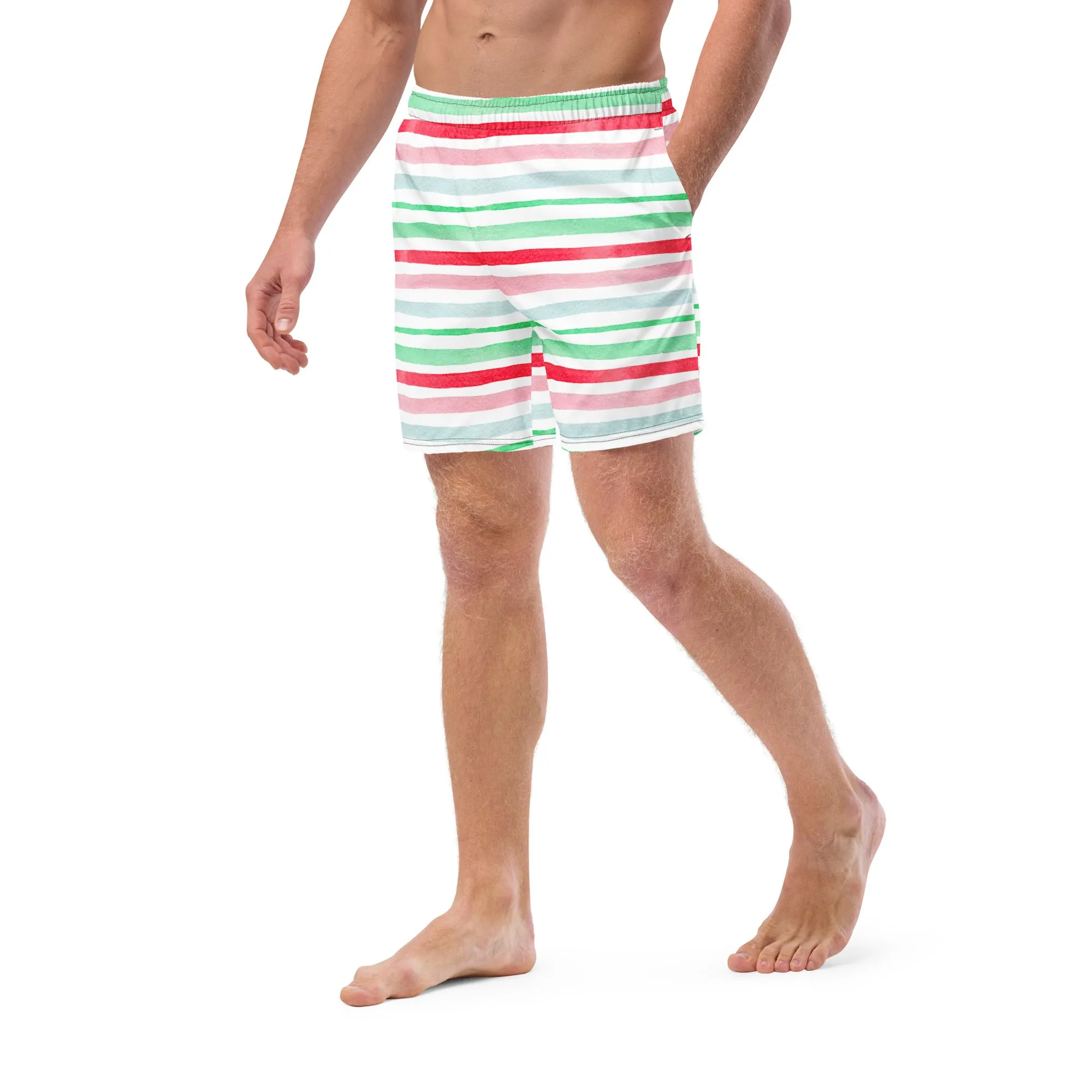 Watermelon Waves Recycled Swim Trunks
