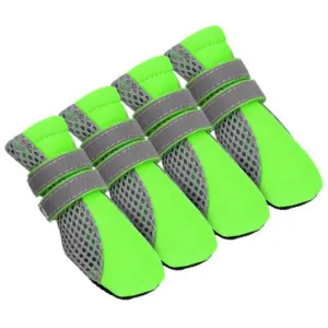 Waterproof Protective Rain Boots 4pcs Anti Slip Dog Booties Set