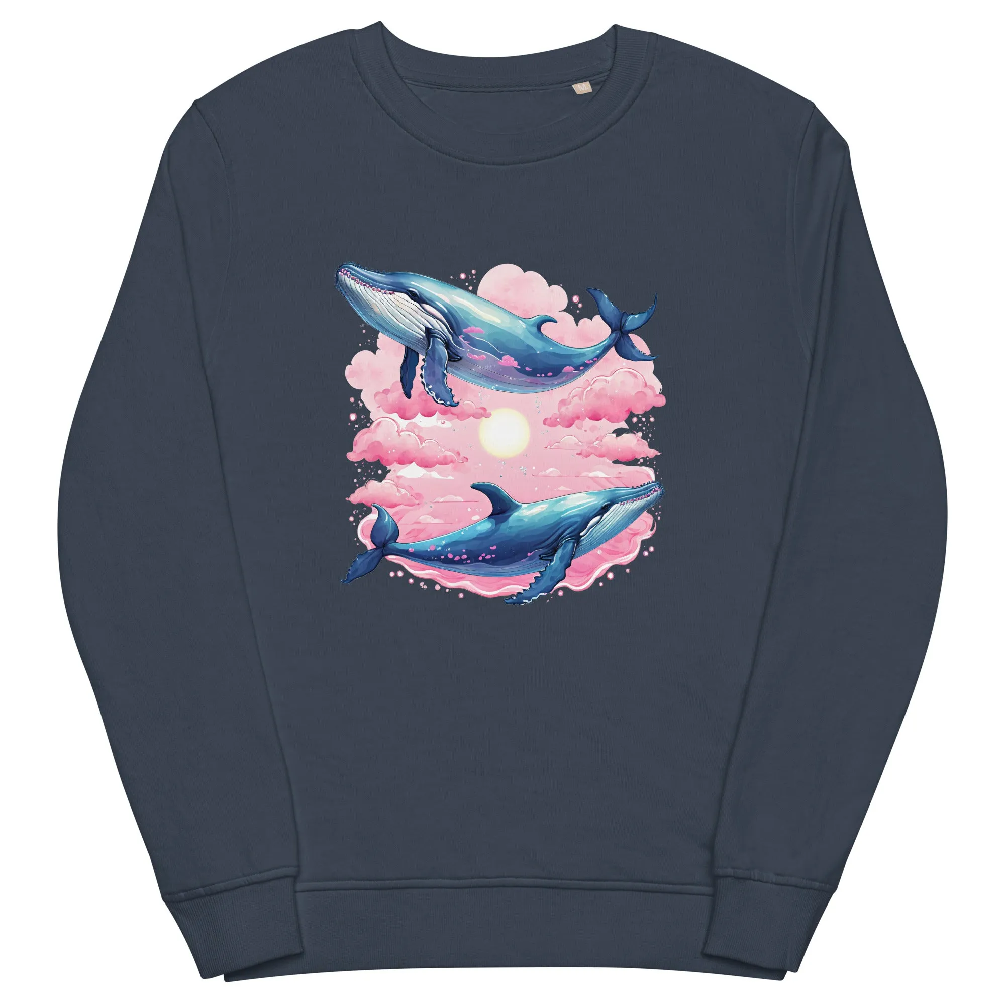 Whale Couple Organic Cotton Sweatshirt