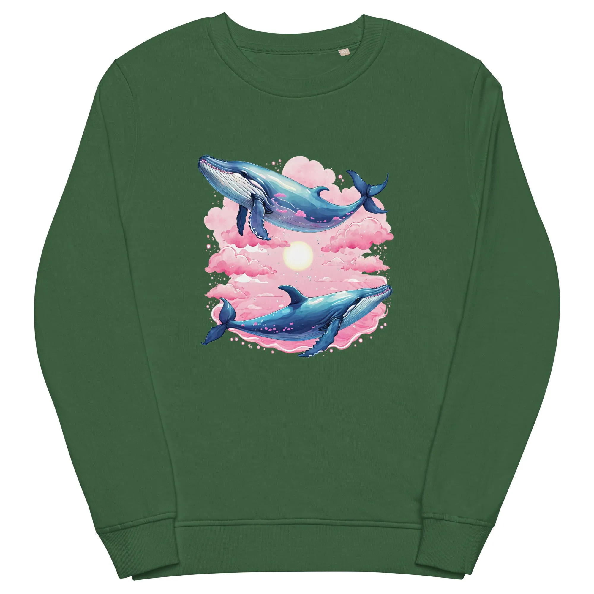 Whale Couple Organic Cotton Sweatshirt