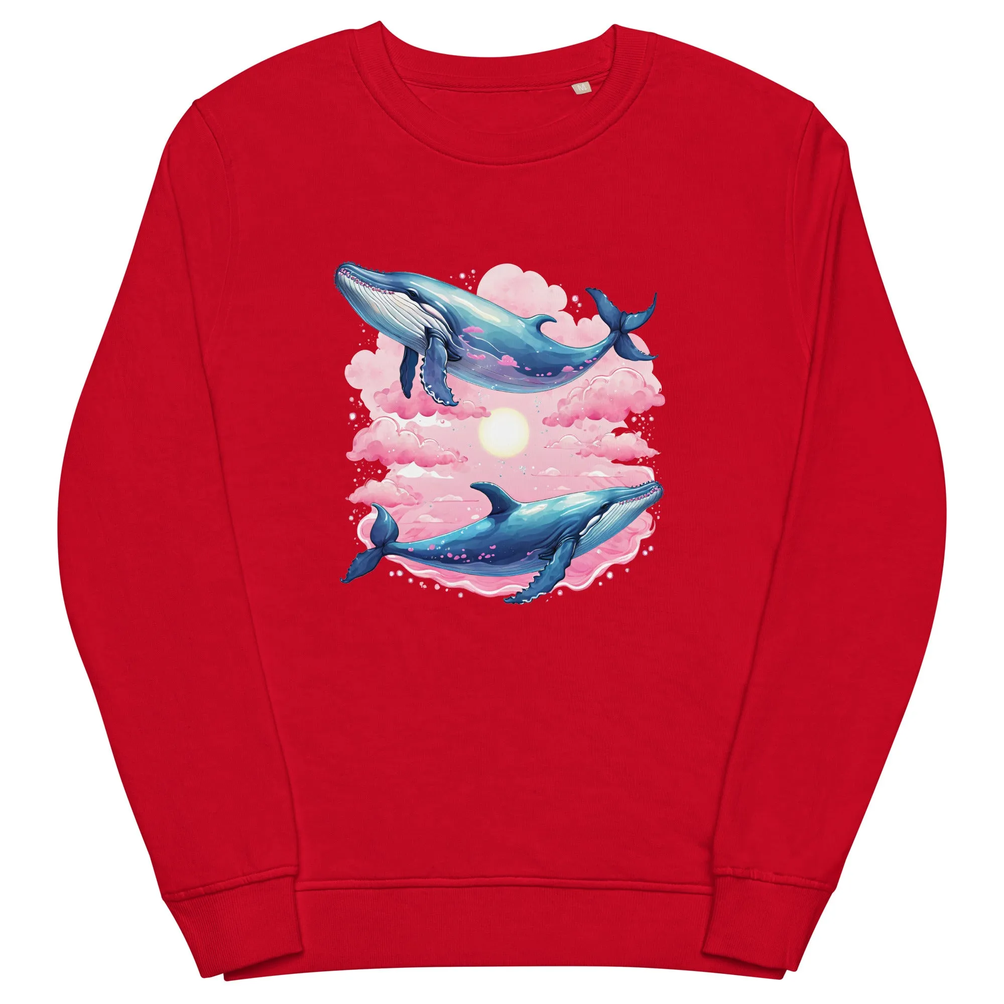Whale Couple Organic Cotton Sweatshirt