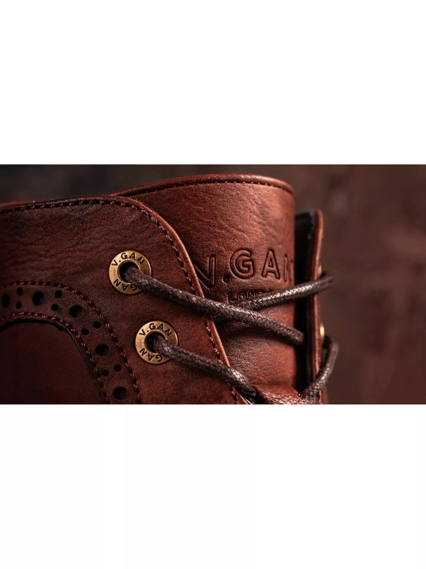 Wheat 2 Men's Vegan Leather Brogue Boots | Tan