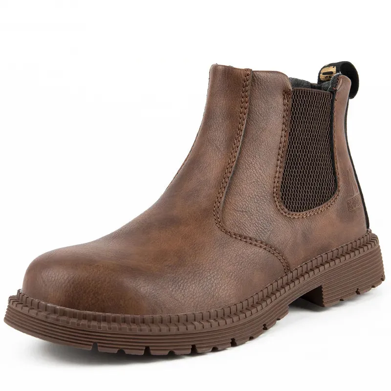 Winter Work Boots Leather shoes for Men Waterproof & Safety