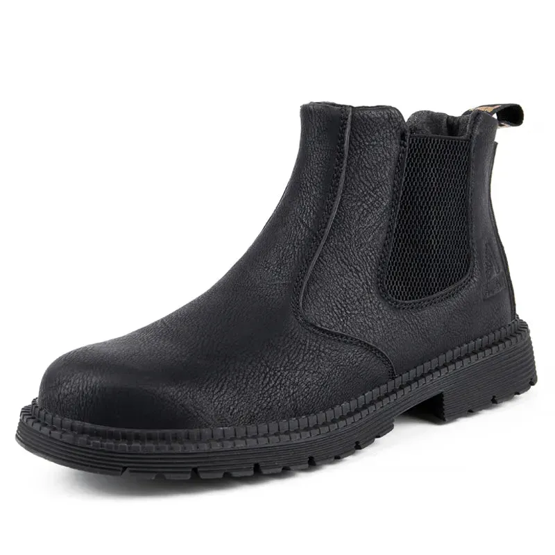 Winter Work Boots Leather shoes for Men Waterproof & Safety