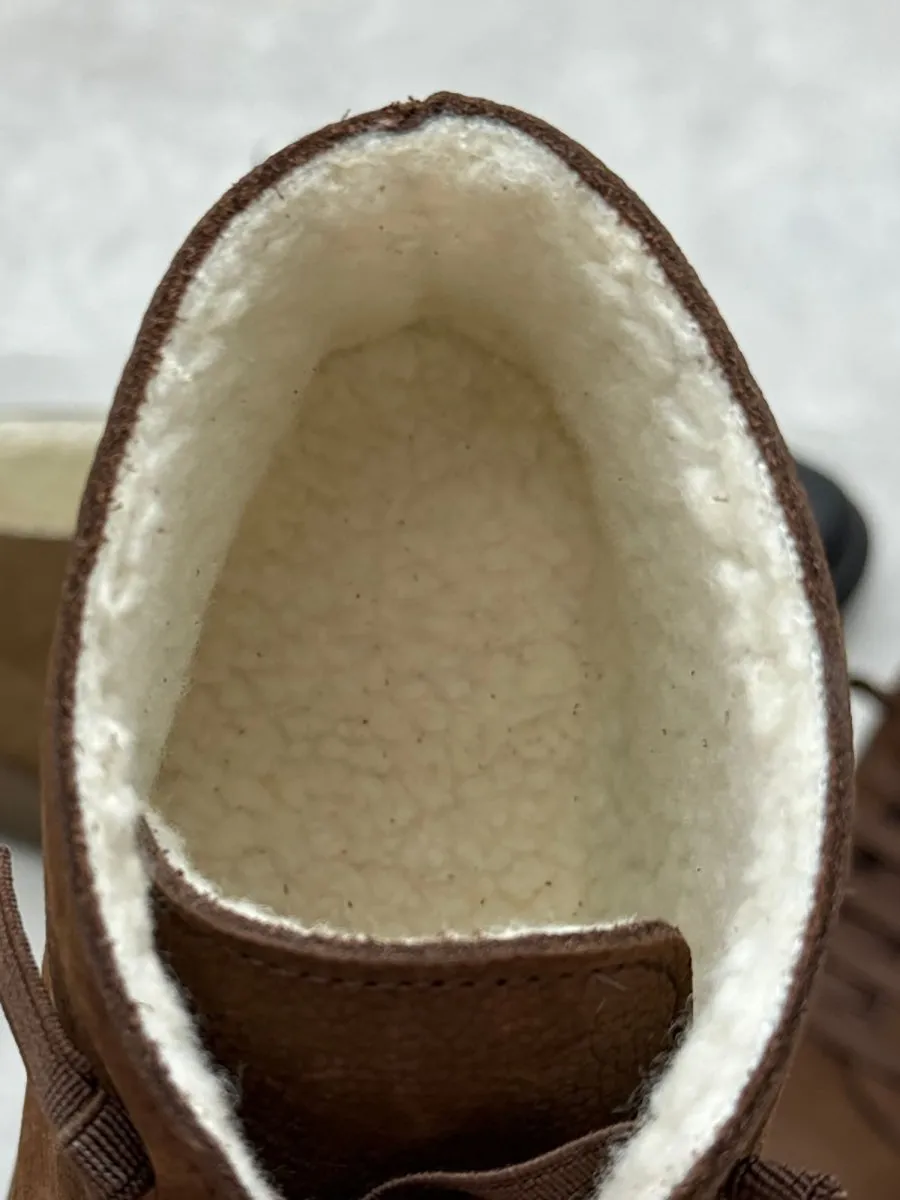 Women Stylish Genuine Leather Fleece-lined Boots