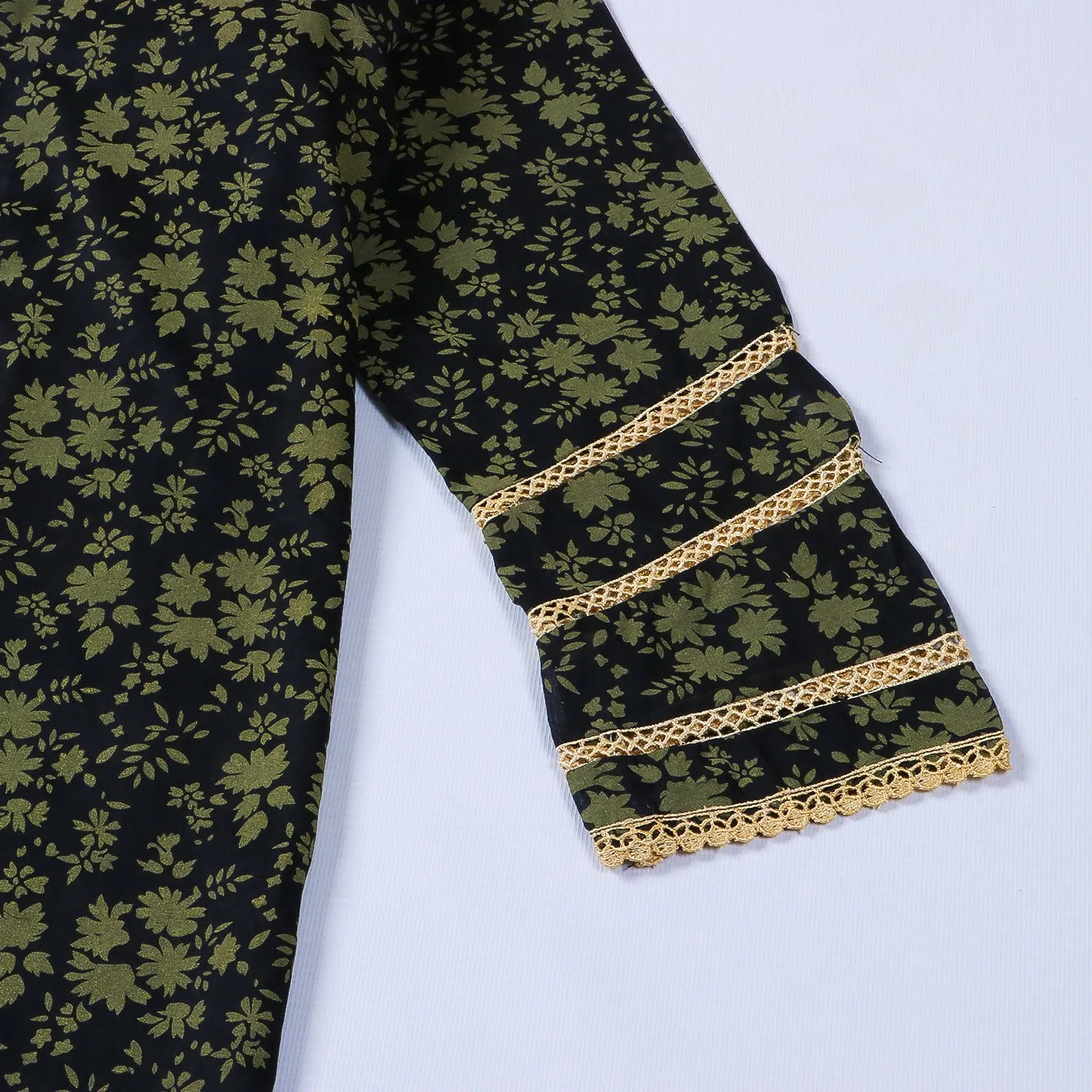 Women's 2Pcs Printed Suit Color Green