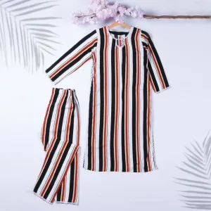 Women's 2Pcs Printed Suit Color Multi-2