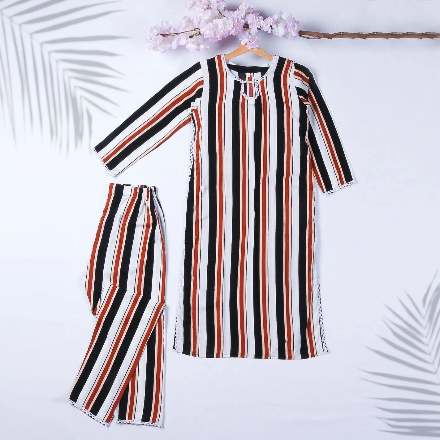 Women's 2Pcs Printed Suit Color Multi-2