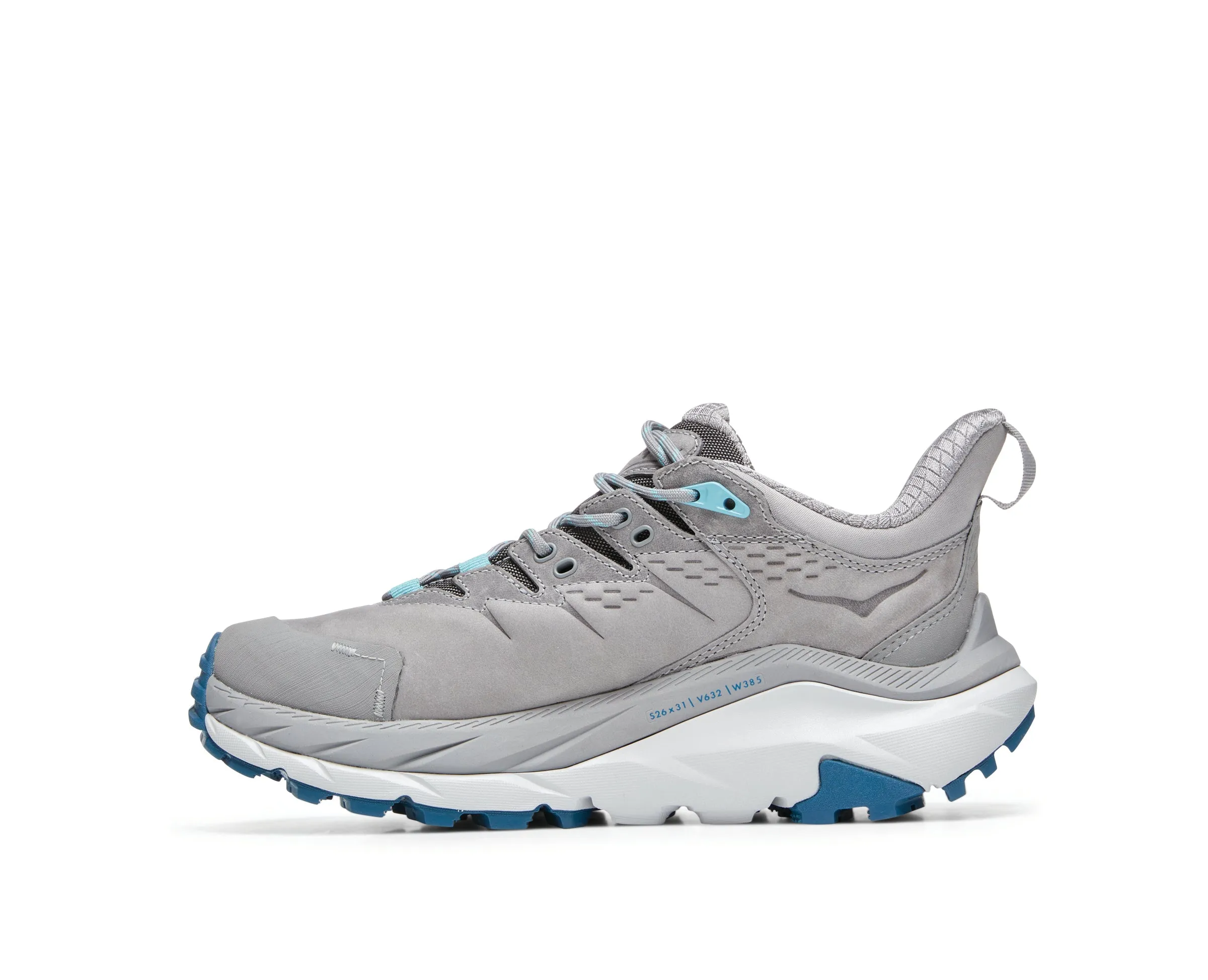 Women's Hoka Kaha 2 Low GTX Color: Sharkskin/ Blue Coral