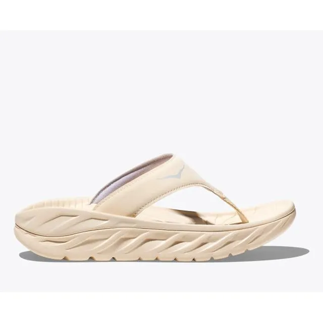 Women's Hoka Ora Recovery Flip Color: Black / Dark Gull Gray