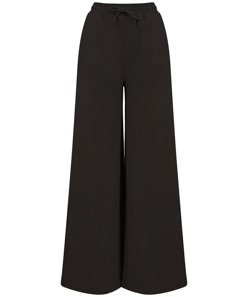 Womens Sustainable Fashion Wide Leg Joggers