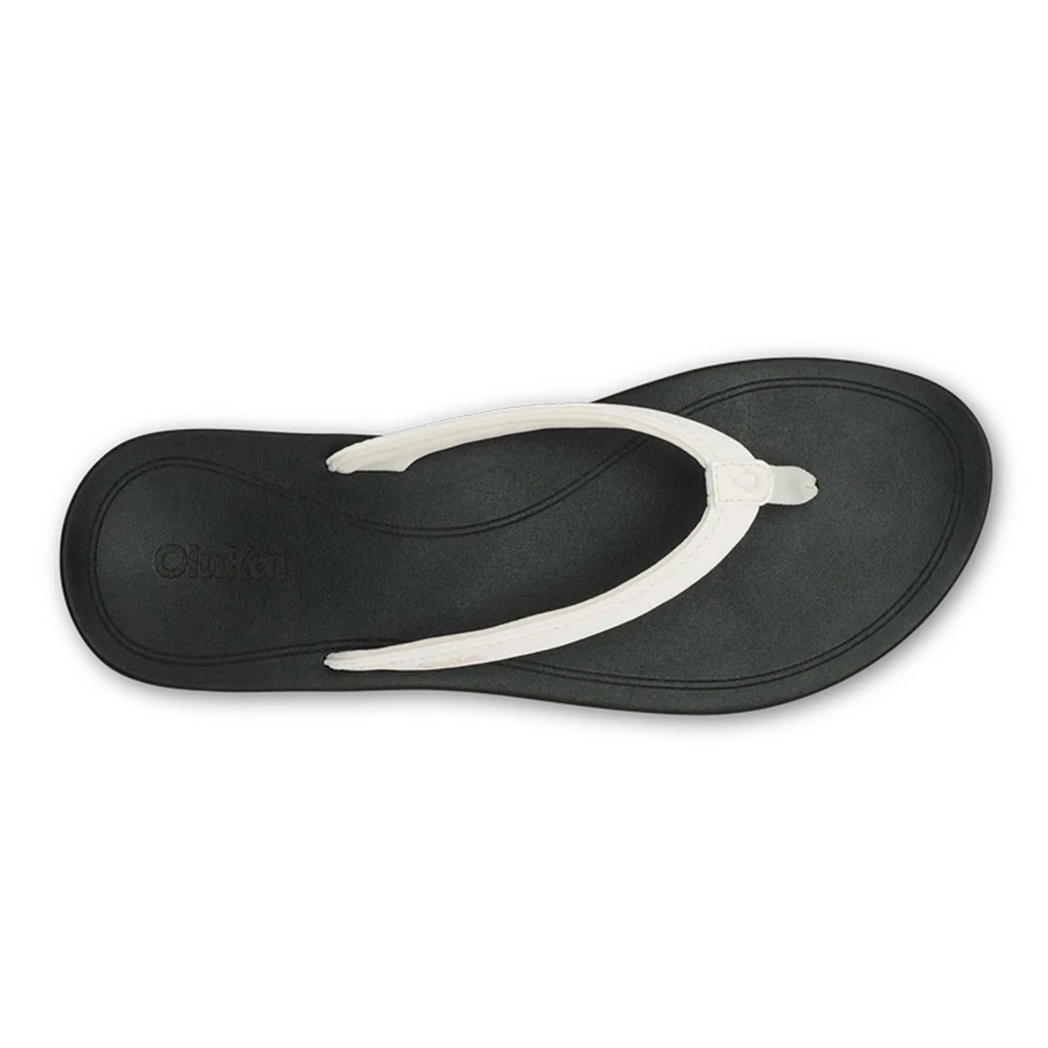 Women's Uiki Sandals in Bright White and Lava Rock