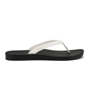 Women's Uiki Sandals in Bright White and Lava Rock