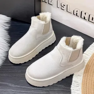Women's Winter Slip On Boots | Platform