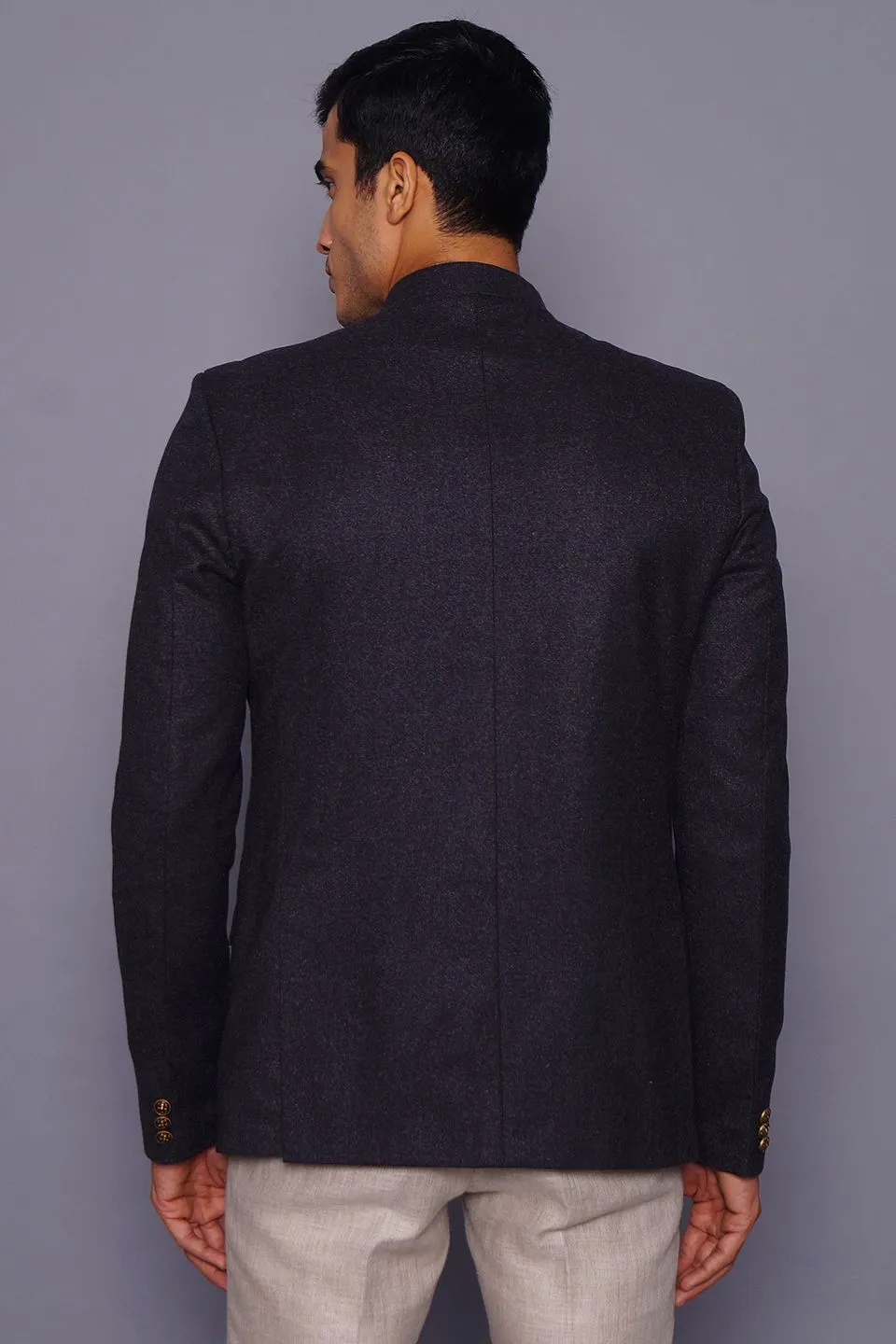 Wool Grey Bandhgala