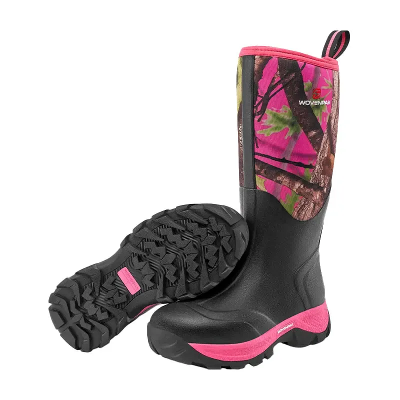WOVENPAK Waterproof Rubber Boots for Women