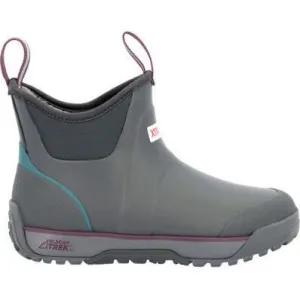 Xtratuf Women's Fleege Lined Waterproof Ankle Deck Work Boot -Grey- AIWR100