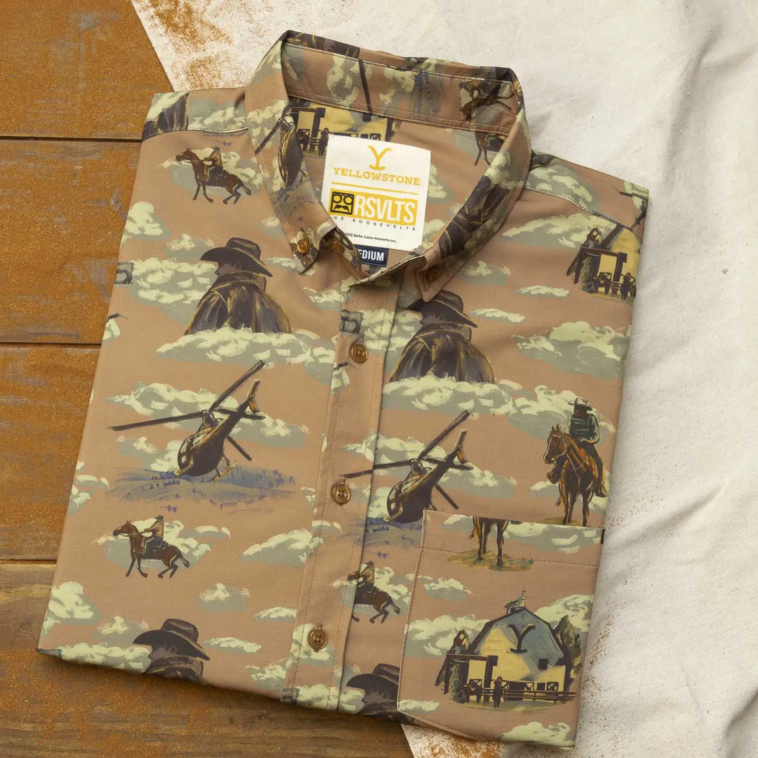 Yellowstone "Dutton Ranch" – KUNUFLEX Short Sleeve Shirt