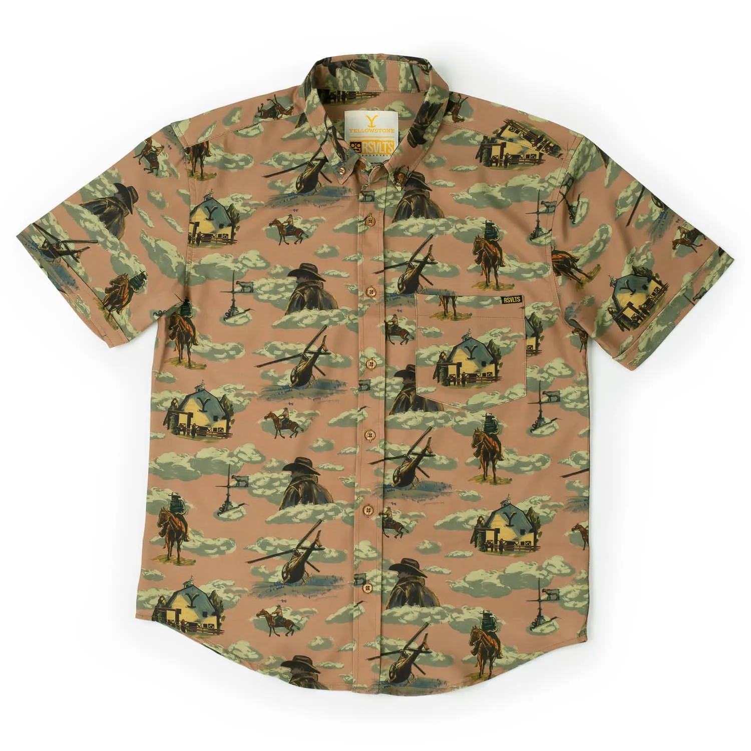 Yellowstone "Dutton Ranch" – KUNUFLEX Short Sleeve Shirt