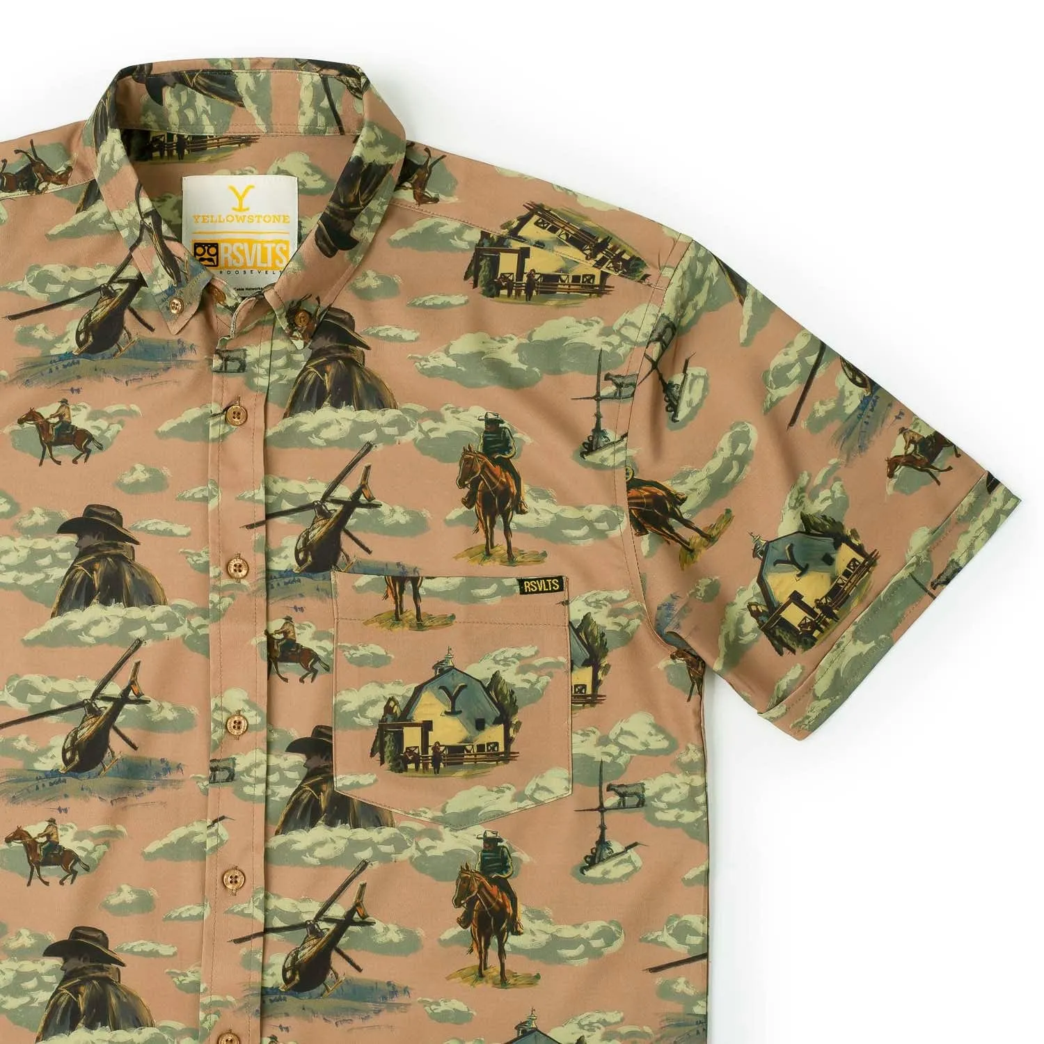 Yellowstone "Dutton Ranch" – KUNUFLEX Short Sleeve Shirt