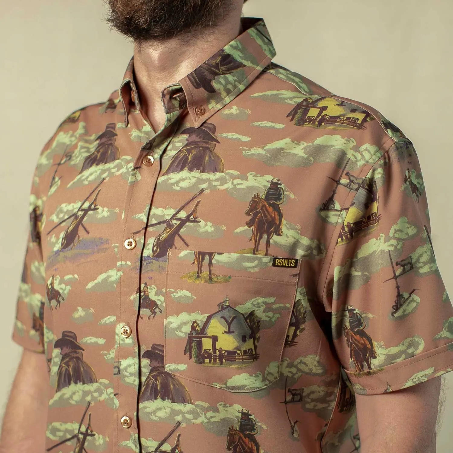 Yellowstone "Dutton Ranch" – KUNUFLEX Short Sleeve Shirt