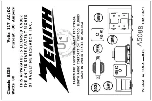 ZENITH-A508B