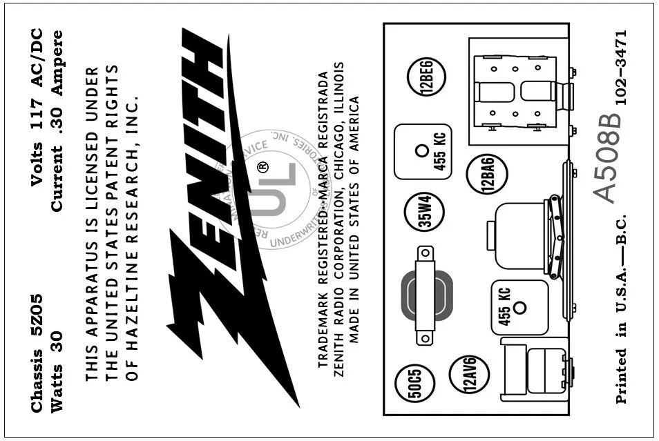 ZENITH-A508B