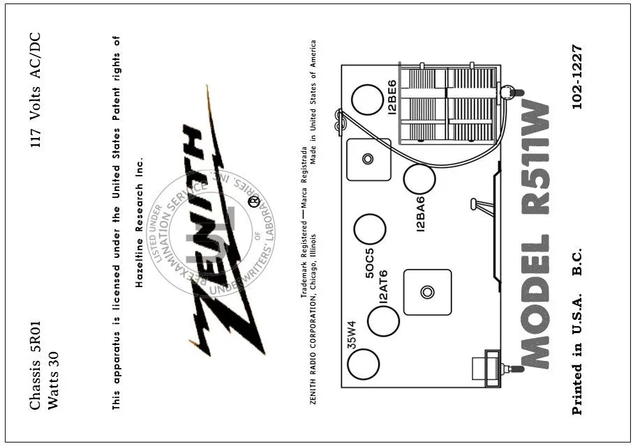 ZENITH-R511W