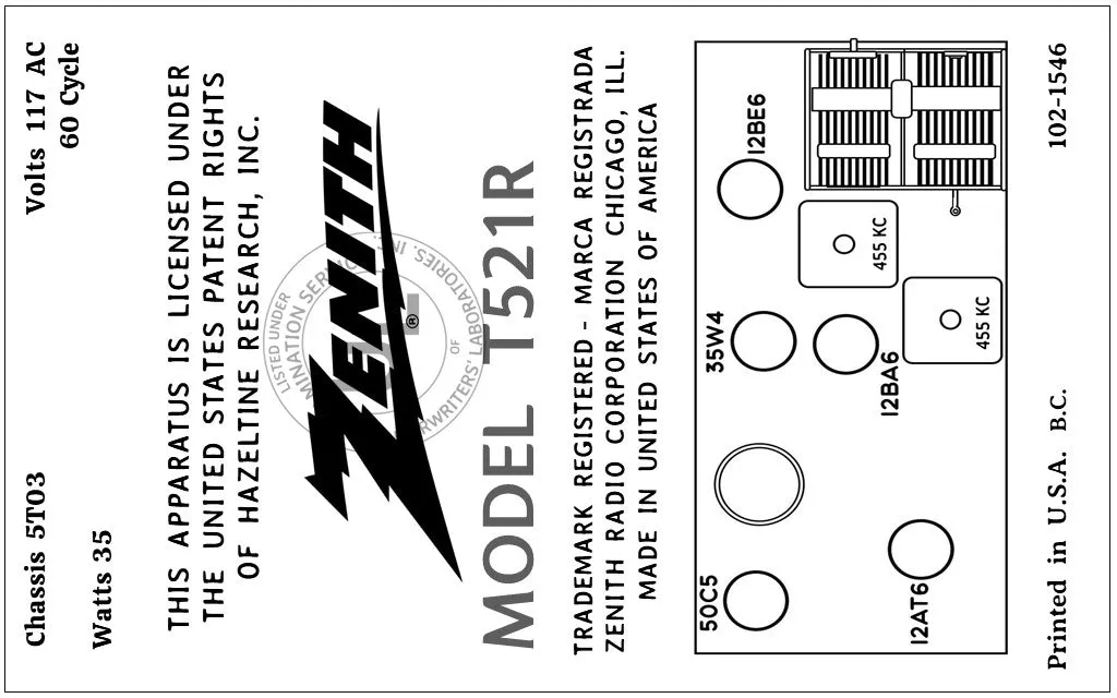 ZENITH-T521R