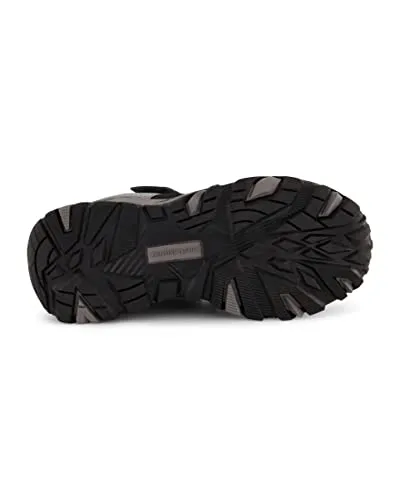 ZeroXposur Boys Denver Mesh Trail Shoes - Kids Hiking Shoes - Kids Trail Shoes (Dark Shadow, 4)