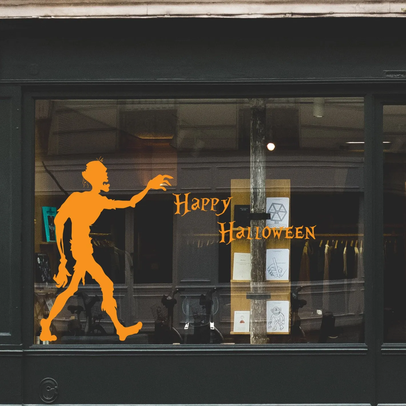 Zombie Set Retail Window Vinyl
