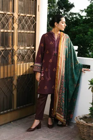 ZW21-5B |  Zara Shahjahan Coco Winter 2021 Collection | Unstitched Embroidered linen Suits