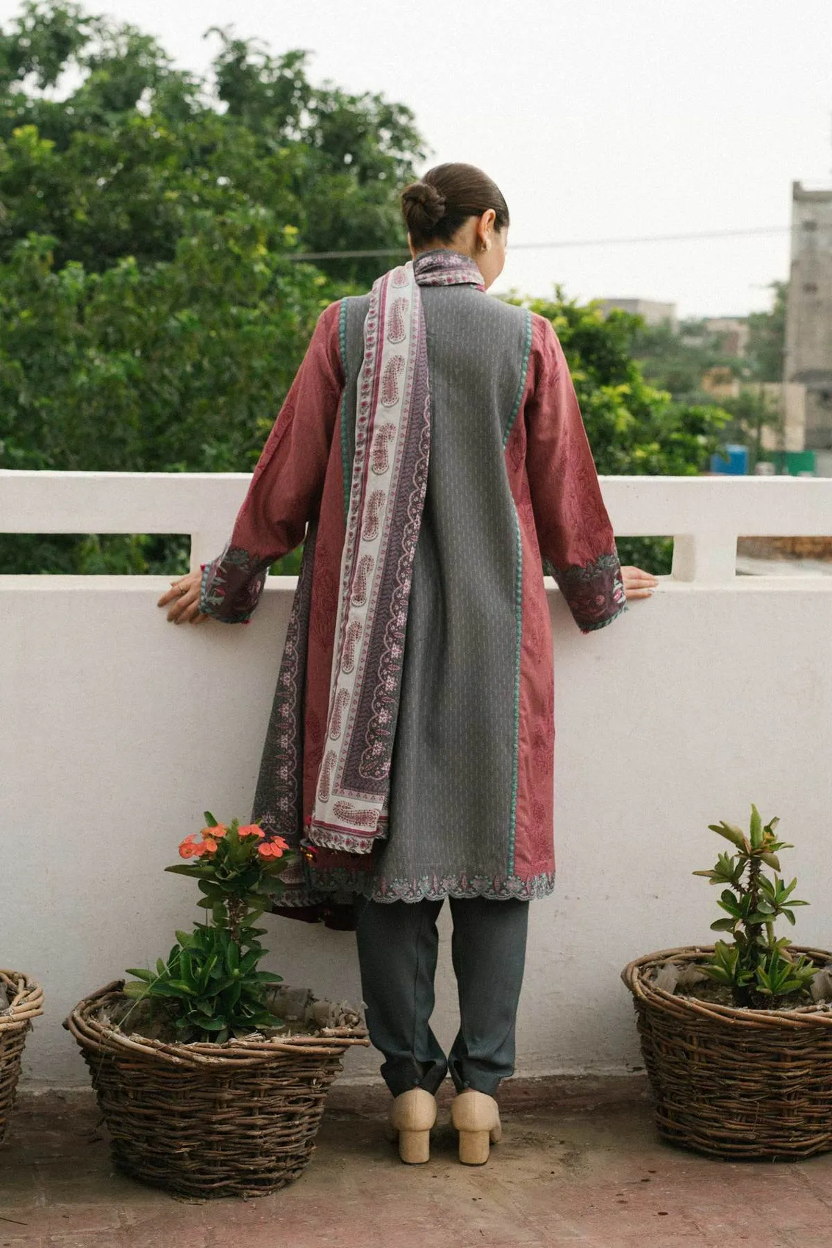 ZW21-6B |  Zara Shahjahan Coco Winter 2021 Collection | Unstitched Embroidered linen Suits