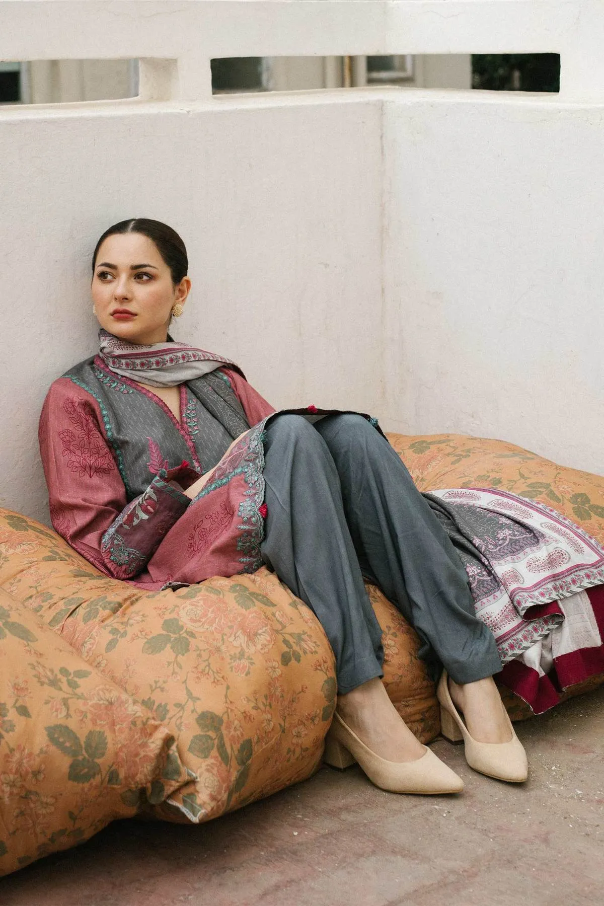 ZW21-6B |  Zara Shahjahan Coco Winter 2021 Collection | Unstitched Embroidered linen Suits