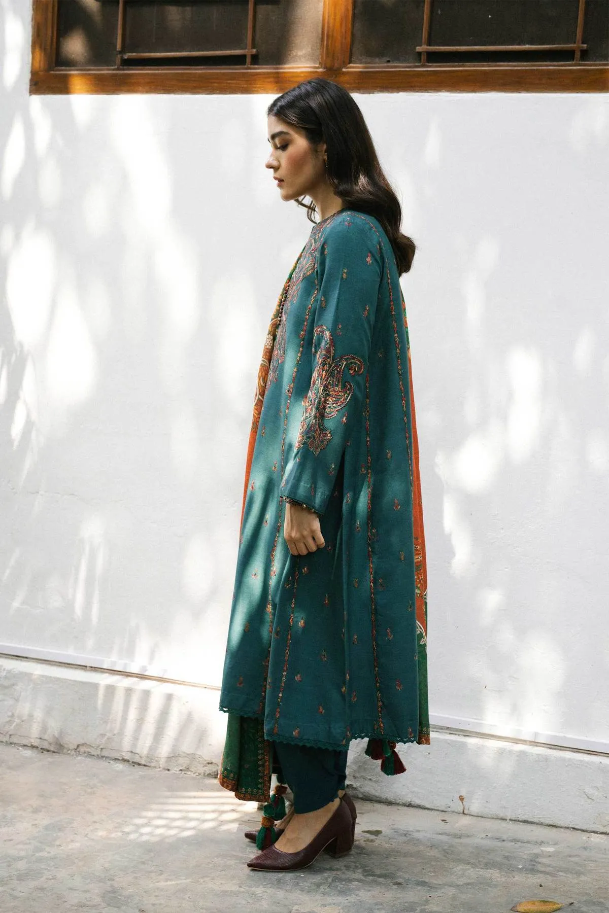 ZW21-7A |  Zara Shahjahan Coco Winter 2021 Collection | Unstitched Embroidered linen Suits