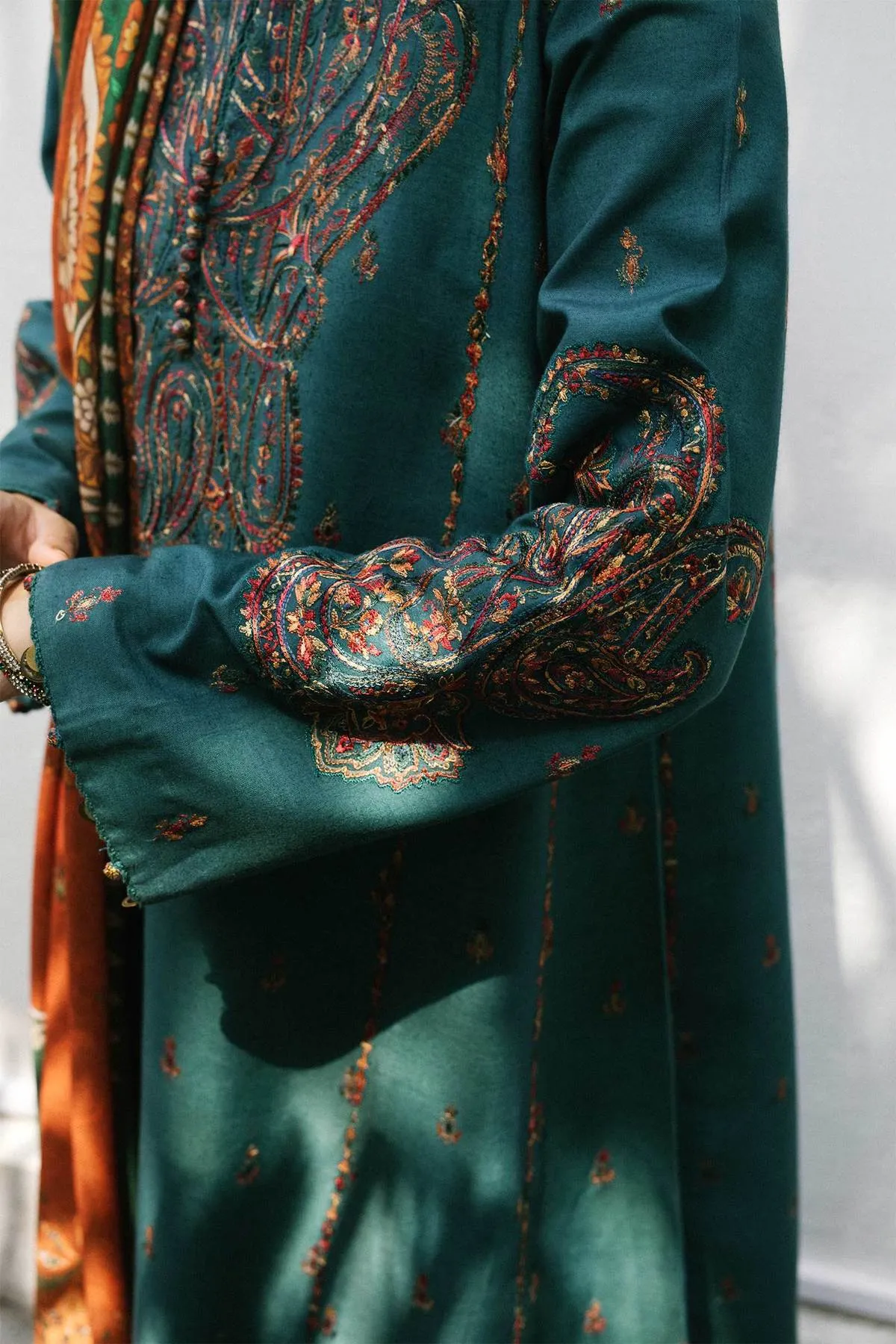 ZW21-7A |  Zara Shahjahan Coco Winter 2021 Collection | Unstitched Embroidered linen Suits